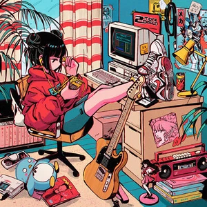 Anime Girls Digital Art Artwork 2D Shorts Guitar Gaming Mat Desk 1263 - Picture 1 of 1