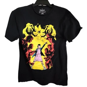 Adult Stranger Things T-SHIRT Black Eleven Graphic - Size Med - Picture 1 of 5