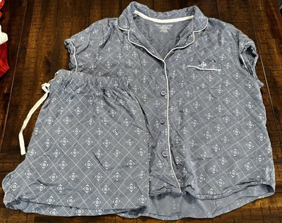 Tommy Hilfiger Women’s Sleep Set W/Shorts Blue Size XL Fits M/L - Image 1 of 4