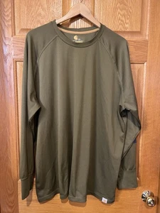 Camisa CT11 Carhartt Manga Larga Outwork Outfish Calce Relajado Malla Verde Para Hombres 2XL - Imagen 1 de 4