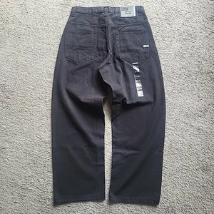 Southpole Jeans Uomo 34 Nero Denim Baggy Streetwear Skater Grunge Hip Hop Nuovo con etichette - Foto 1 di 19