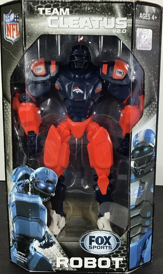 Denver Broncos Team Cleatus Fox Sports Robot NFL Football Action Figures