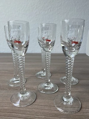 6 Aalborg Jubilaeums Akvavit Gläser im Original Karton - Bild 1 von 4