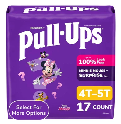 Calças de treino Pull-Ups para meninas, 4T-5T (38-50 libras), 17 unidades - Imagem 1 de 4