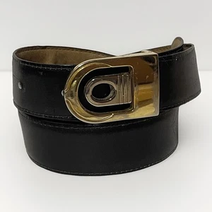 Vintage Men's Size Large 40" Brown Soft Supple Leather Designer Belt Hook Buckle - Picture 1 of 5