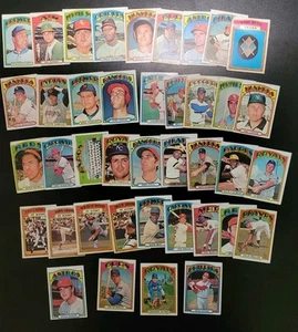 1972 Topps Baseball Cards - 40 High Numbers - W/ Babe Ruth Award and Al Oliver - Picture 1 of 10