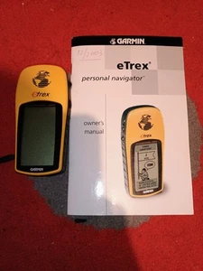 Garmin eTrex Handheld GPS Tracking System Personal Navigator with Manual Bundle - Picture 1 of 10