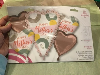 Feliz Día de la Madre 5 Globos Decorativos - Nuevos Foto 1 de 2