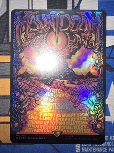 MTG - LTR - Mount Doom (Borderless Poster) #750 - Near Mint Foil - Picture 1 of 2