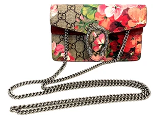 Bolso de Hombro Gucci Multicolor GG Supreme Blooms Lona Super Mini Dionysus - Imagen 1 de 8