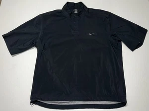 Nike Golf Storm-Fit 1/4-Reißverschluss kurzärmliger schwarzer Windbreaker für Herren gebraucht, in einwandfreiem Zustand - Bild 1 von 10