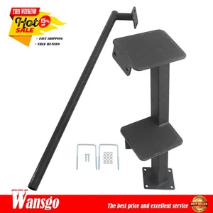 Universal For Bass Boat Double Step Boat Trailer Steps With Grab Handle NEW - Picture 1 of 19