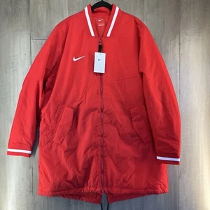 Nike Men's Dugout Full Zip Jacket Team Red White Size Large DC8335-657 - Picture 1 of 10
