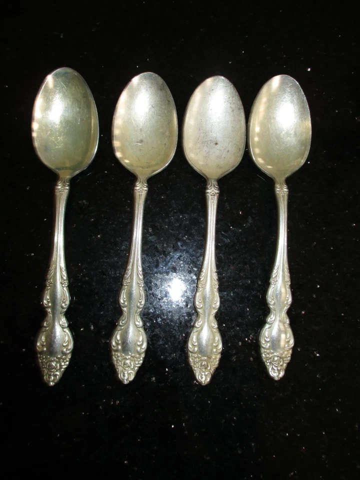Oneida Rogers Baroque Rose Teaspoons Set of 4 - Image 1 of 1