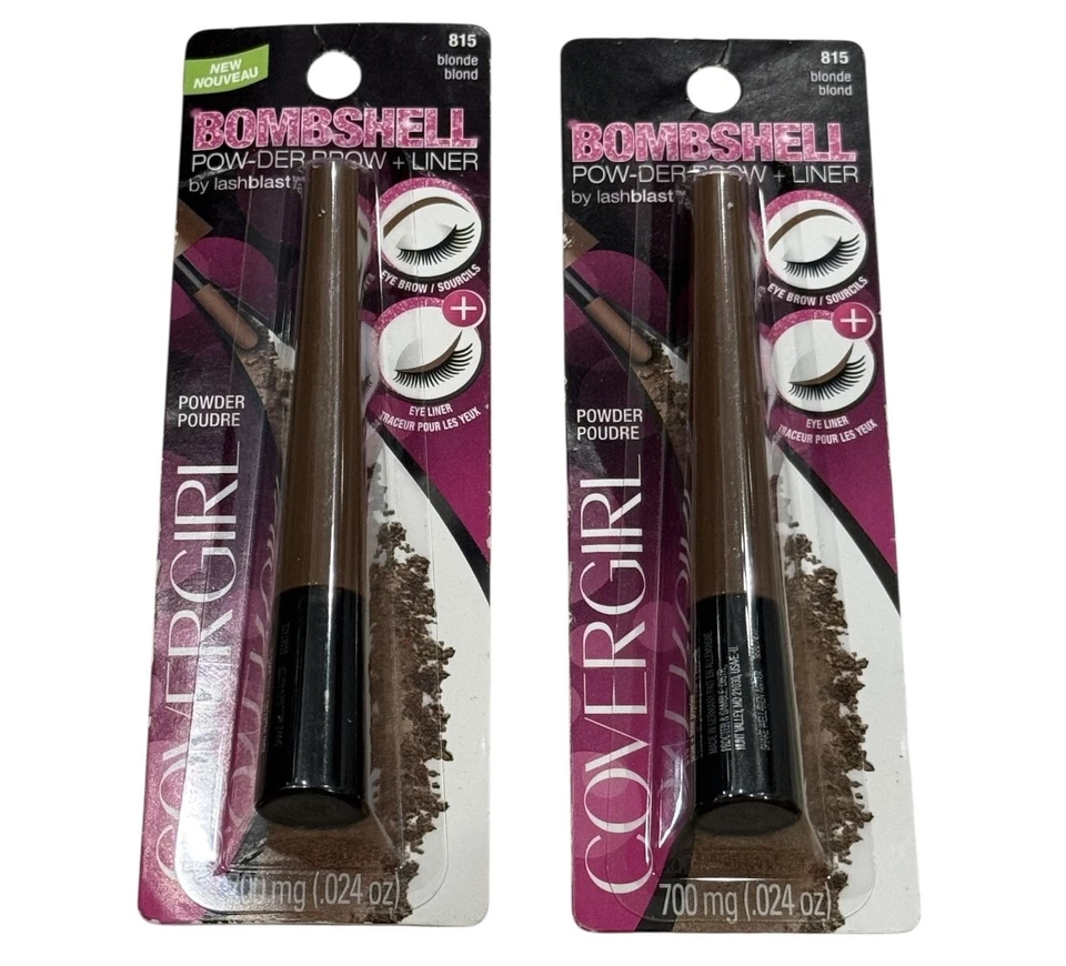 3 COVERGIRL Bombshell Powder Brow Eye Liner 815 Blonde
