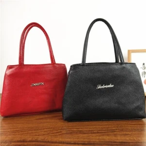 PU Handbag Lichee Pattern Mom Bag Fashion Underarm Bag - Picture 1 of 16