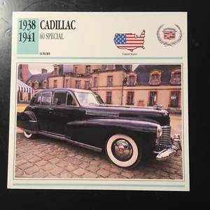 Cadillac 60 Special 1938-1941 Spec Sheet Info Card - Picture 1 of 2