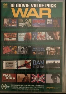 10 Movie Value Pack: WAR Bogart, Niven, Kinski, Ustinov DVD 4-Disk - Picture 1 of 4