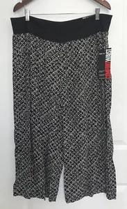 STYLE & CO. PANTALONE COMFORT VITA NERO E AVORIO TAGLIA XL - A12/5 - Foto 1 di 5