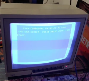 Monitor a color Commodore 1084 VDE (64 / 128) + red/video works classic 8-16 bits - Imagen 1 de 8