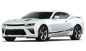 Finishing flag stripes graphics stickers decal compatible with Chevrolet Camaro - Foto 1 di 15