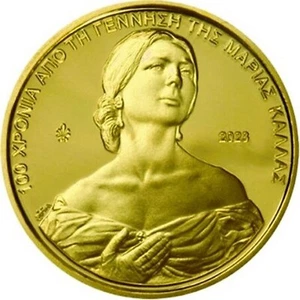 Griechenland 200 Euro Gold 2023 Maria Callas im Etui. Nur 750 Stück! - Bild 1 von 3