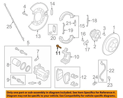 CHRYSLER OEM 03-23 300 Componentes de freno-Perno de montaje de pinza 6505832AA Foto 1 de 2