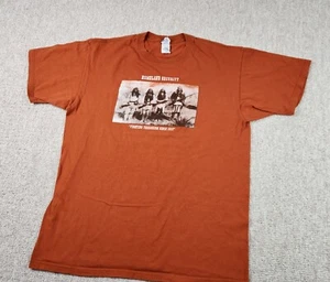Vintage ANVIL 90's Homeland Security Terrorism S/S Cotton T-Shirt Large 1513 - Picture 1 of 10