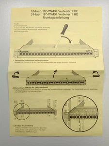 Ackermann 16-fach 19" WAEG Verteiler 1HE - Bild 1 von 5
