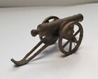 Vintage Miniature Brass Toy Soliders Cannon