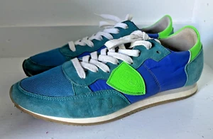 PHILLIPE MODEL TRPX Sneakers Teal Green Unisex Boys Kids Shoes 38 US 6 - Picture 1 of 14
