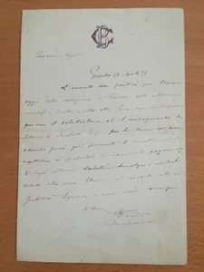 Lettera autografa di Benedetto Cairoli - Picture 1 of 1