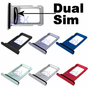 Bandeja portatarjetas SIM doble nano de repuesto para iPhone 12 + junta de goma - Imagen 1 de 7