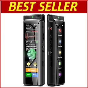 Full HD Touchscreen Voice Recorder - AI Transcription & Expandable 1TB Storage - Picture 1 of 9