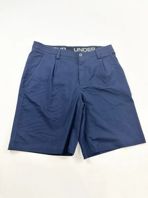 Under Armour Shorts Men’s 34 Blue Pleated Chino Golf Performance Sample NWT - Image 1 of 4