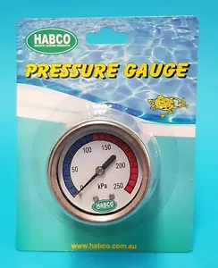 Stainless Steel centre back mount 50mm Pressure Gauge swimming Pool Filter H453 - Picture 1 of 1