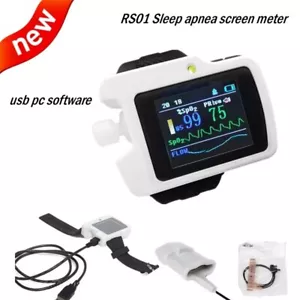 CONTEC RS01 Respiration Sleep Monitor,Wrist Sleep Apnea Screen Meter + Software - Picture 1 of 13