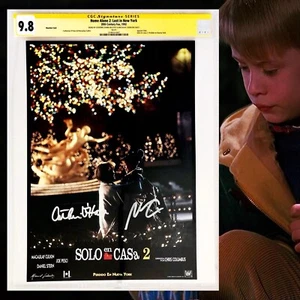 CGC 9.8 SS Home Alone 2 Spanish Lobby Card signed by Culkin & O'Hara 1992 - Picture 1 of 2