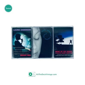 3 Laurie Anderson Cassette Tapes: Bright Red, Strange Angel, Home Of The Brave - Picture 1 of 8