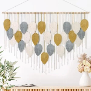 LOMOHOO Macrame Wall Hanging Large Boho Home DecorBohemian Woven Decoration f... - Picture 1 of 7