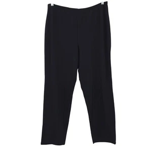Susan Graver Women's Straight Leg Pull on Pants Black XL - Picture 1 of 12
