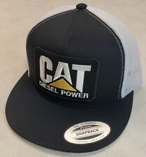 CAT DIESEL POWER Patch Trucker Hat /YP Classic 6006/5 Panel Snapback Black/White