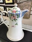 Vintage Nippon Hand Painted Roses Porcelain  Tea Pot Pitcher / Japan