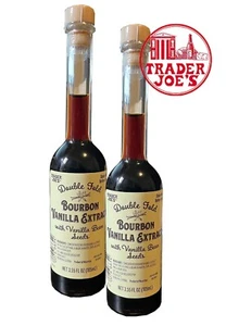 2 Packs Trader Joe's Doble Fold Pure Bourbon Vanilla Extract 3.55 oz - Picture 1 of 3