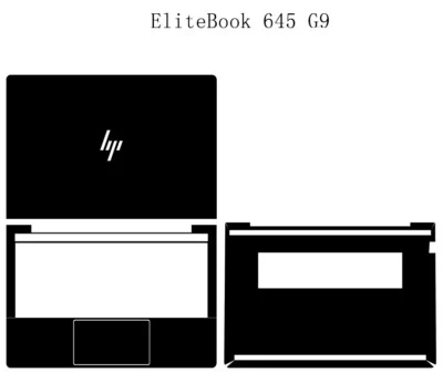 Carbon Vinyl Laptop Sticker Skin Decals Guard for HP EliteBook 645 G9 14" 2022 - Image 1 of 4