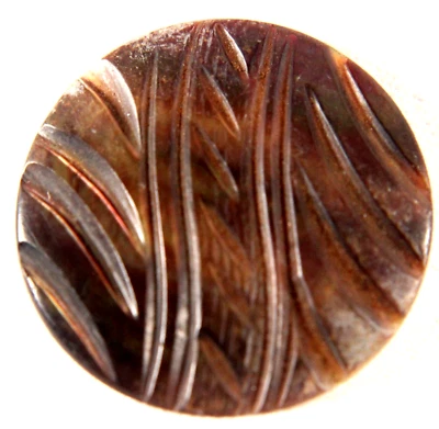 Vintage Carved MOP Shell Button 1 1/4" - Image 1 of 3