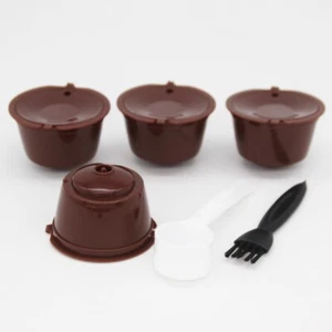 4Pcs Refillable Coffee Capsule Cup For Dolce Gusto Nescafe Reusable Filter Pod - Picture 1 of 11