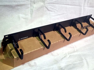 NEW! Ortronics Legrand 808004759 Wire Management Panel - 1U 1.75x19.0" - 5 Ring - Picture 1 of 4