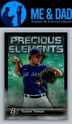 2023 Bowman Platinum #PE-29 Tucker Toman Precious Elements - Image 1 of 2
