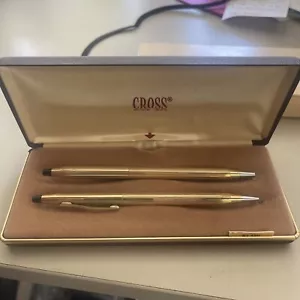 Vintage Cross No. 4501 10k Gold Filled Pen & Mechanical Pencil Set - Picture 1 of 3